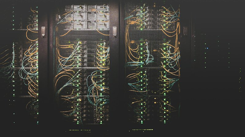 Rack de servidores em data center